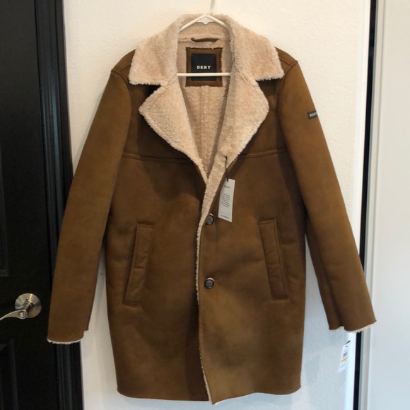 FLASH SALE: New DKNY Faux Shearling Jacket - Picture 3 of 5